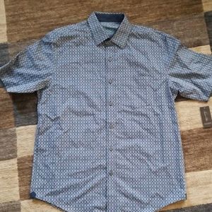 Tasso Elba short sleeve mens dress shirt